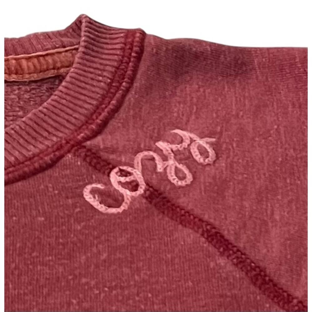 AMERICAN EAGLE LONG SLEEVE CREWNECK SWEATSHIRT, WOMENS, M, HEATHER CRANBERRY - Picture 9 of 11